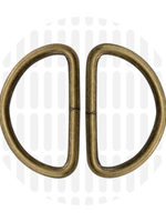 Zipper Zoo ° D-ring - Zipper Zoo - 40mm - Brons (per 2 stuks)