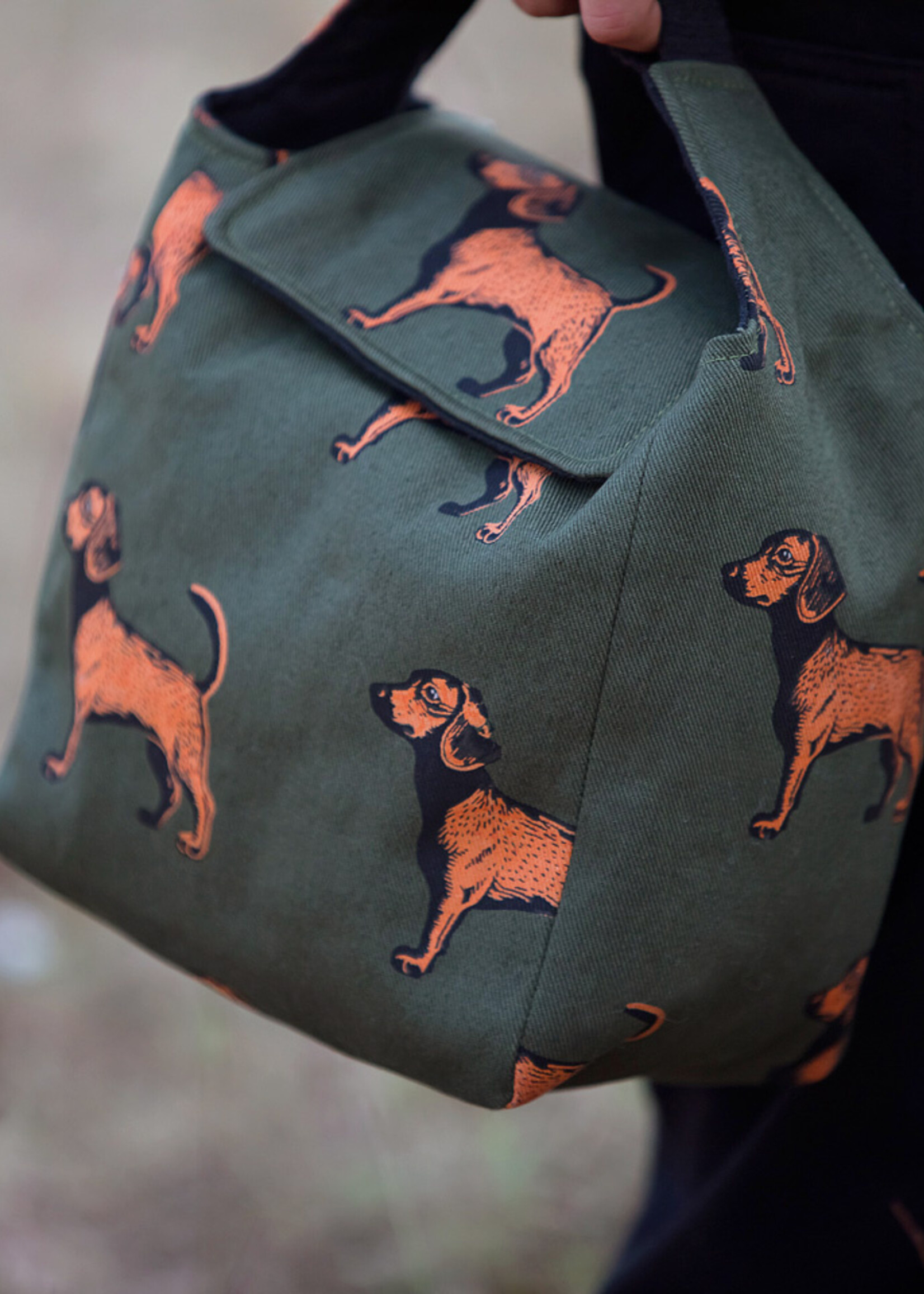See You at Six ° Stof Katoen Canvas Gabardine Twill - See You at Six - Doggies - Bosgroen