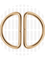 Zipper Zoo ° D-ring - Zipper Zoo - 40mm - Goud (per 2 stuks)
