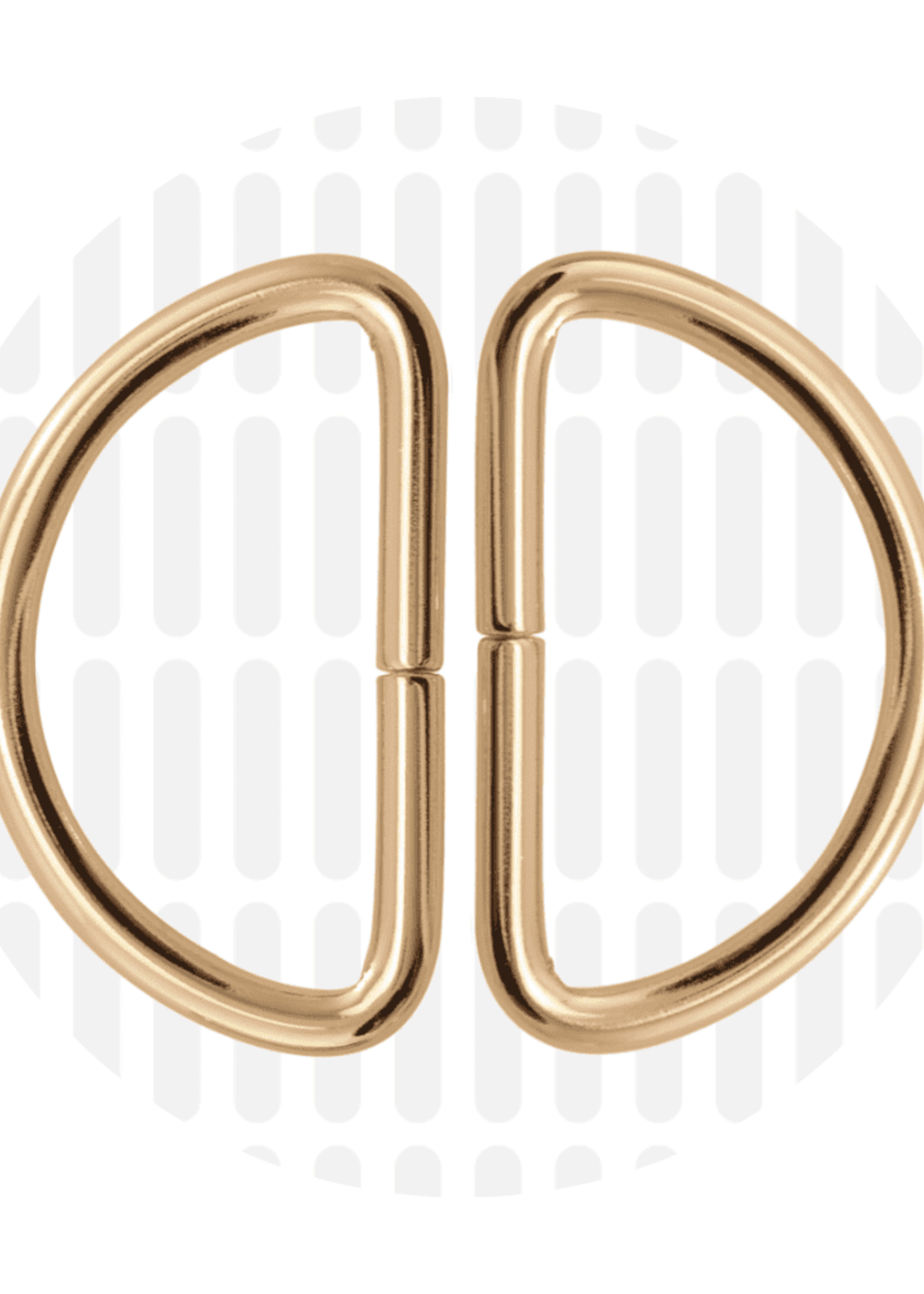 Zipper Zoo ° D-ring - 40mm - Goud (per 2 stuks)