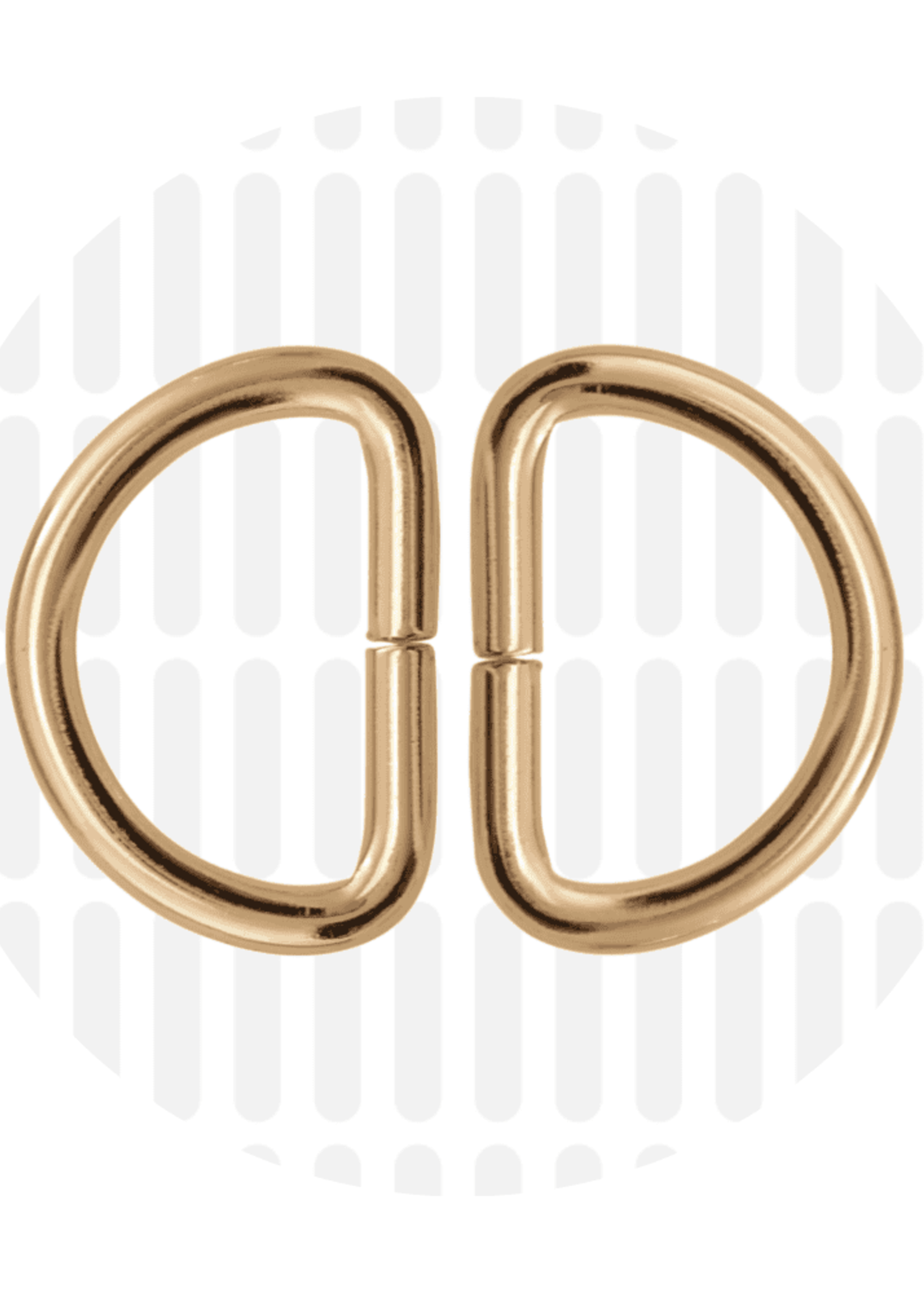 Zipper Zoo ° D-ring -  Zipper Zoo - 25mm - Goud (per 2 stuks)