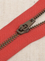 ° Metalen Rits - Niet Deelbaar - Rood (kleurcode 519)