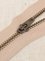 ° Metalen Rits - Niet Deelbaar - Beige (kleurcode 573)