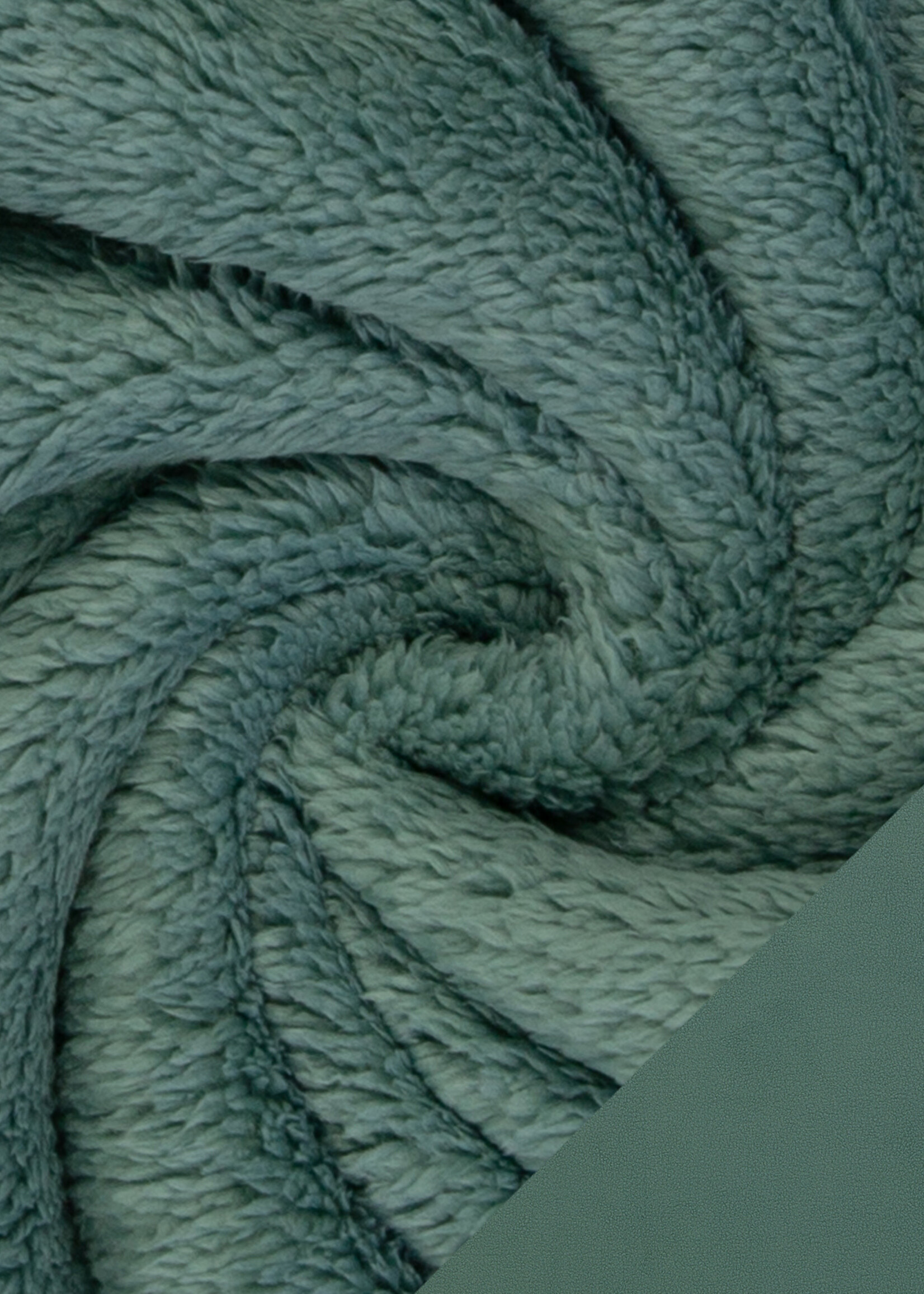 ° Stof Fur / Fleece Double Face - Vintage Green
