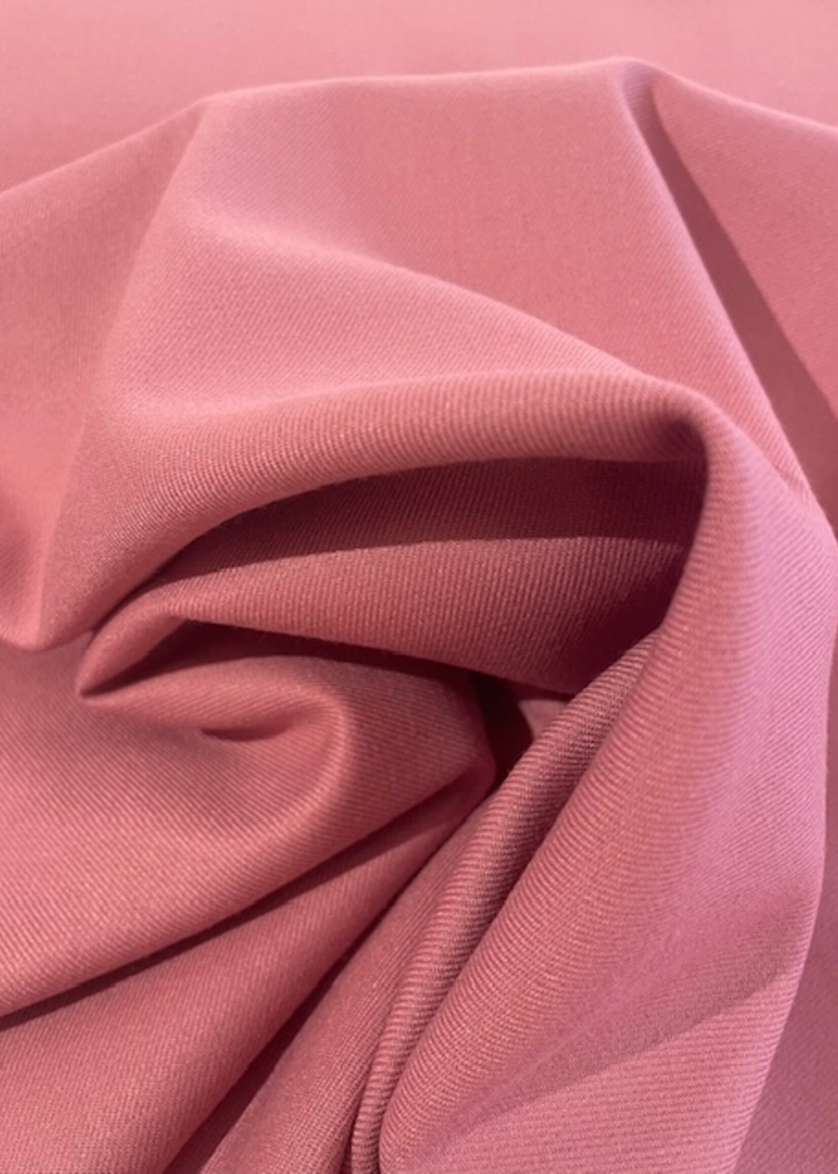 ° Soepele Geweven Bamboo Stof - Oud Roze