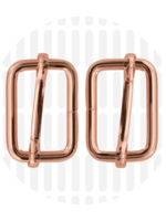 Zipper Zoo ° Schuifgesp - Zipper Zoo - 25mm - Rosé (per 2 stuks)