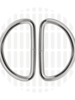 Zipper Zoo ° D-ring - Zipper Zoo - 40mm - Zilver (per 2 stuks)
