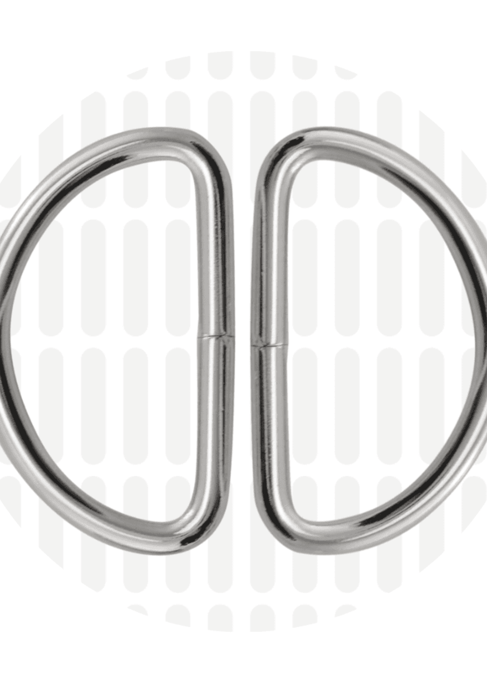 Zipper Zoo ° D-ring - Zipper Zoo - 40mm - Zilver (per 2 stuks)