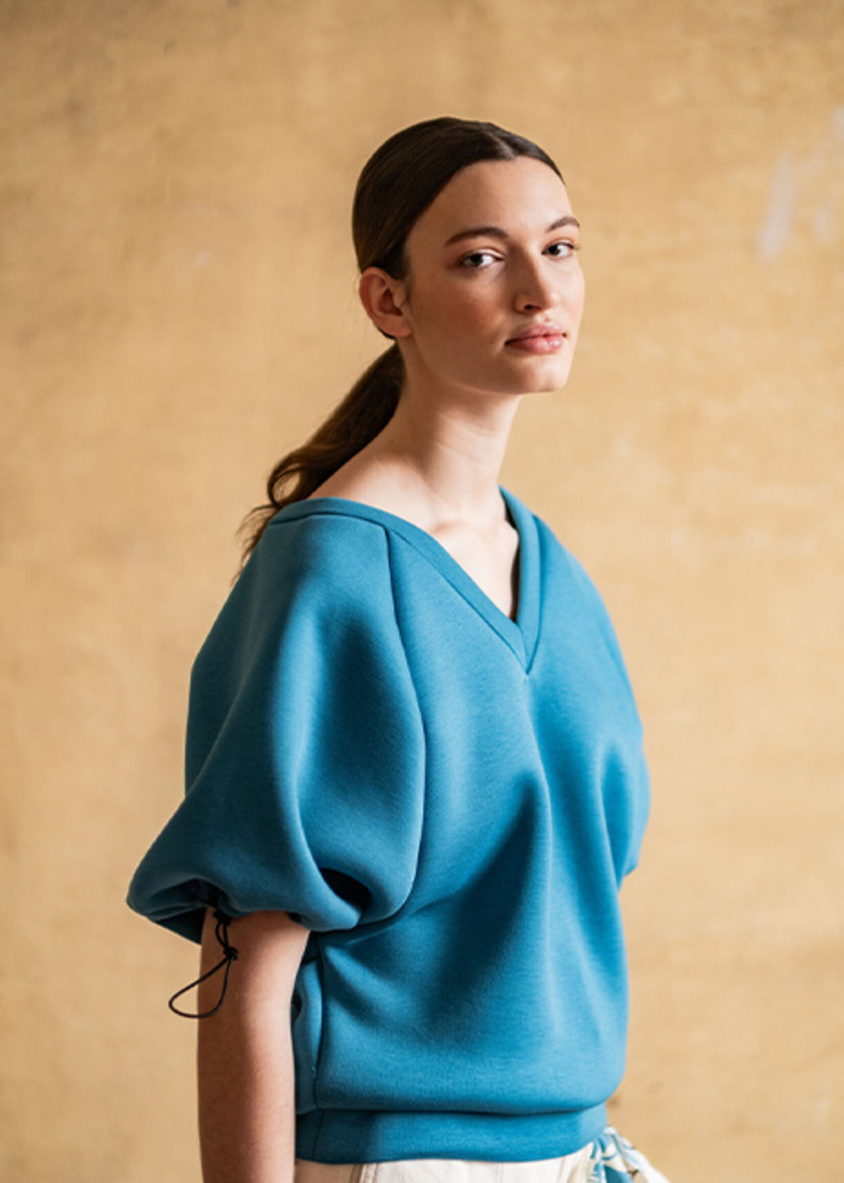 Fibre Mood ° Stof Scuba Neopreen - Fibre Mood - Blue ESHA