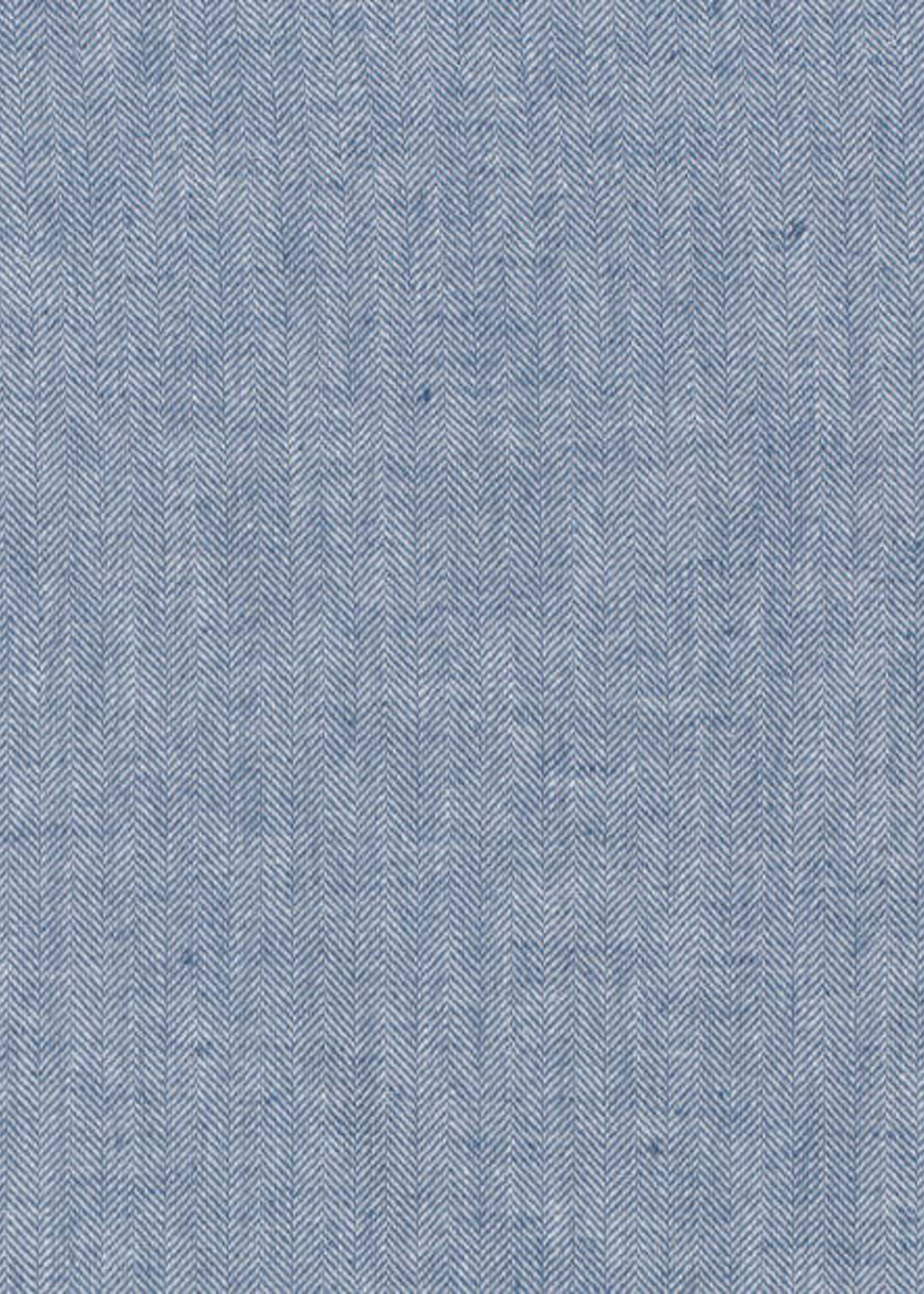 ° Stof Chambray Linnen Blend - Visgraat - Indigo