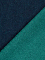 ° Stof Denim - Double Face - Jeans & Petrol