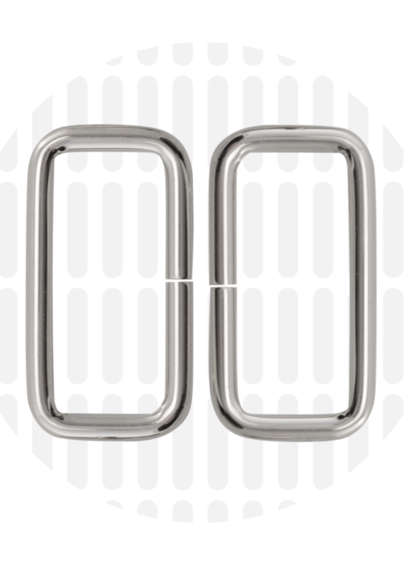 Zipper Zoo ° Passant - Zipper Zoo - 40mm - Zilver (per 2 stuks)