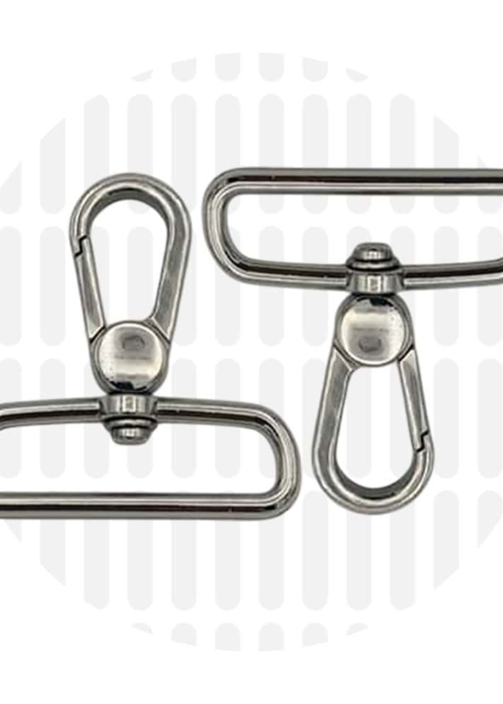 Zipper Zoo ° Musketon - Zipper Zoo - 40mm - Zilver (per 2 stuks)