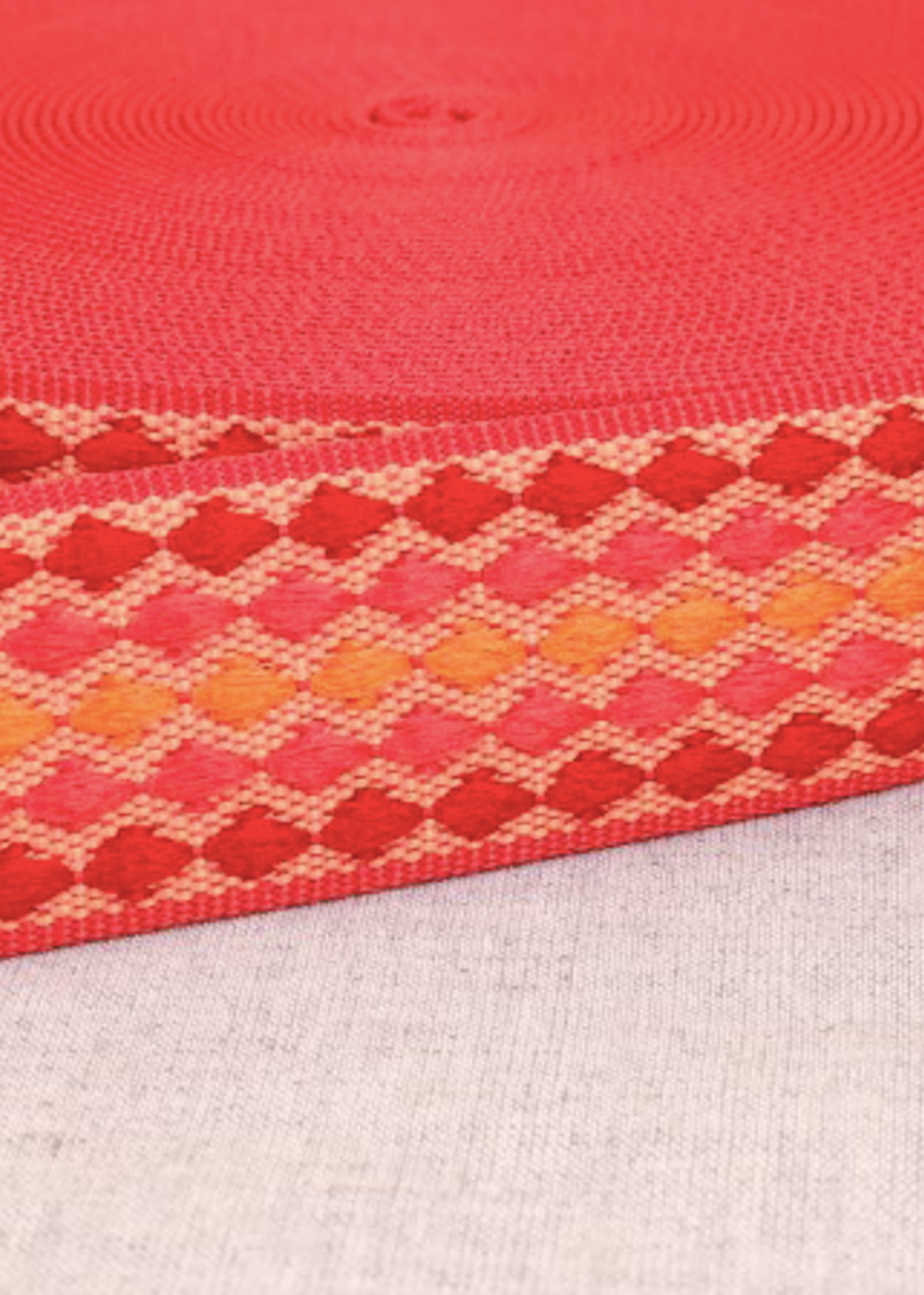 ° Tassenband - 38 mm breed - Multicolor Etnic Pink