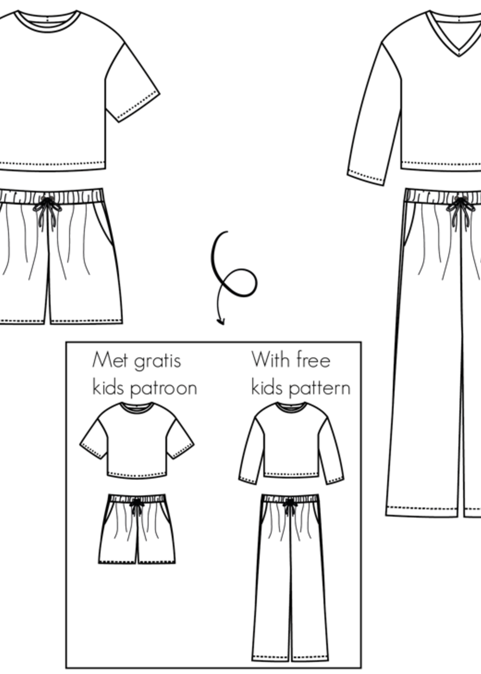 Bel'Etoile ° Naaipatroon - Bel'Etoile - LOLA Lounge Wear Set