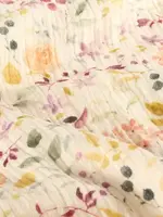 ° Stof Tetra Double Gauze - Pastel Flowers