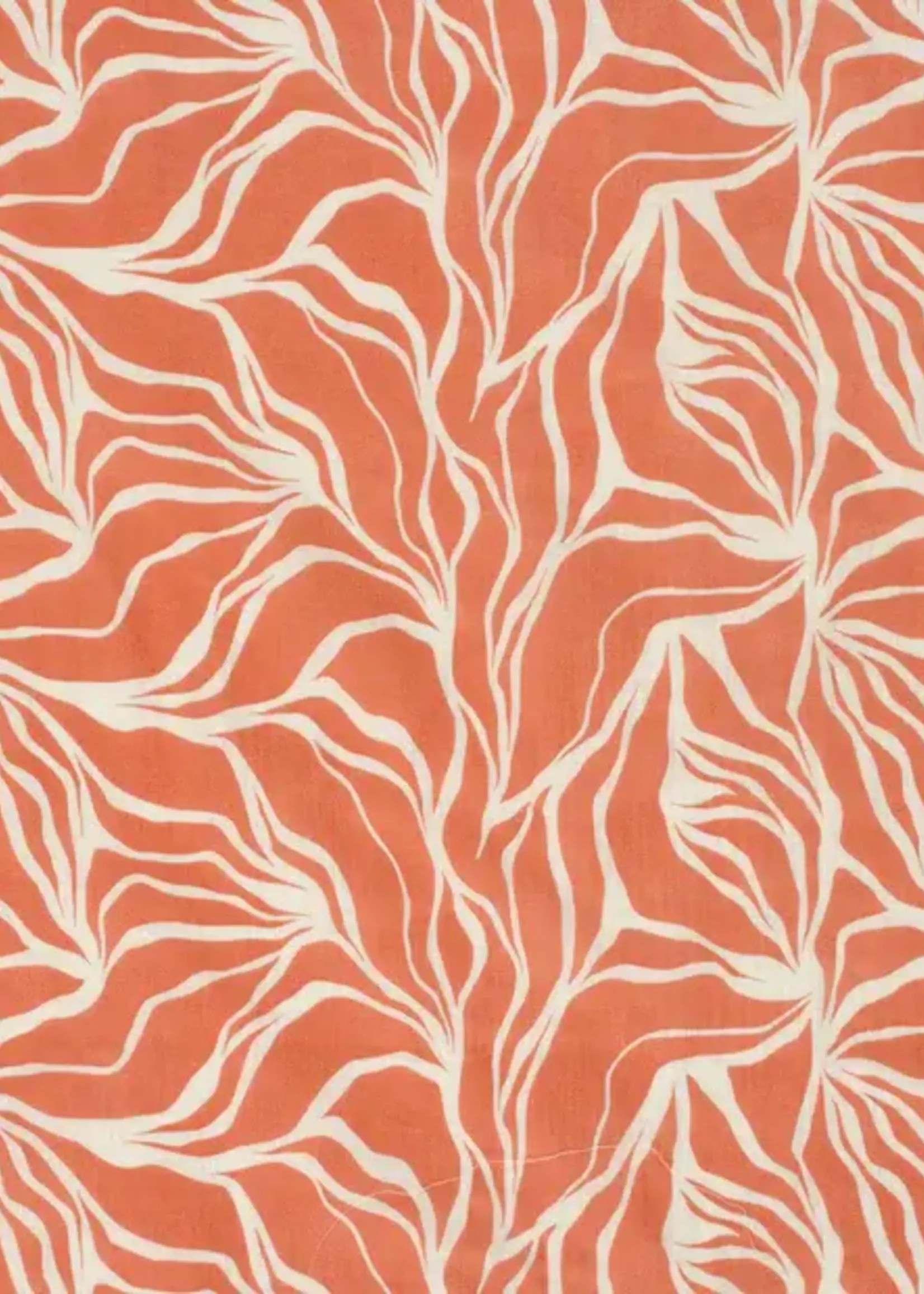 ° Stof Tetra Double Gauze - Waves Koraal