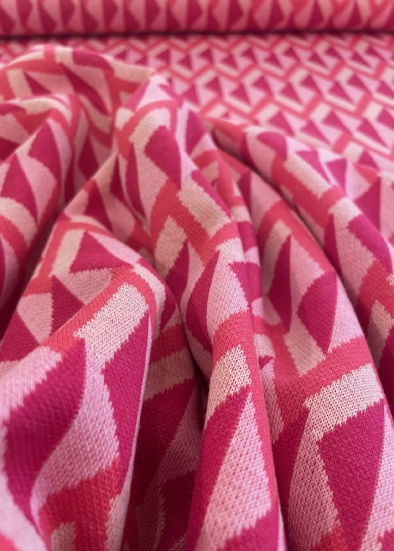 Comme ça ° Stof Breisel - Comme ça (deadstock) - Zig Zag - Pink