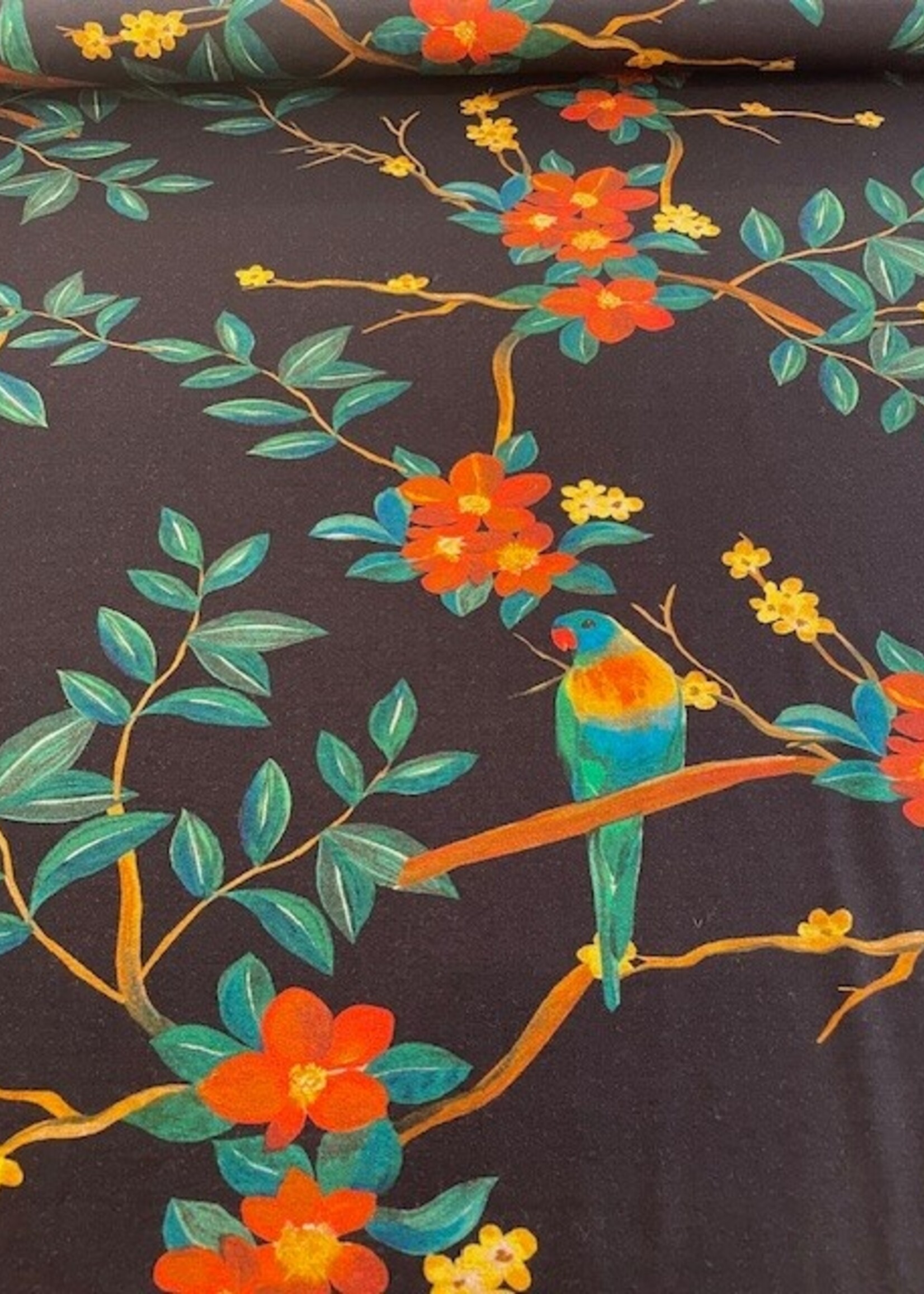 Comme ça ° Stof Viscose Tricot - Comme ça (deadstock) - Tropical Birds