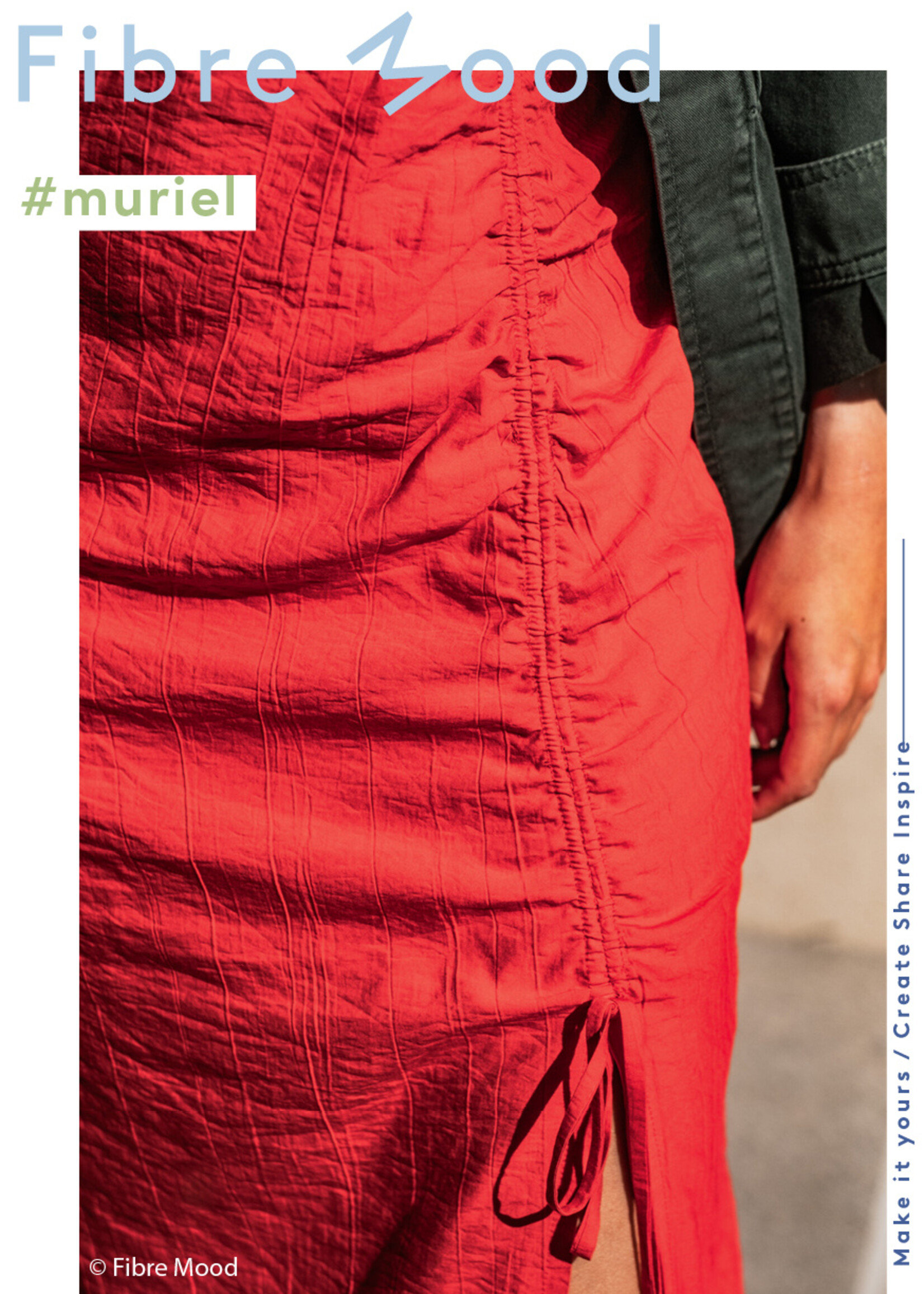 Fibre Mood ° Soepelvallende Stof - Fibre Mood - AZURE & MURIEL - Crinkle Red