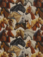 ° Stof Canvas - Horses