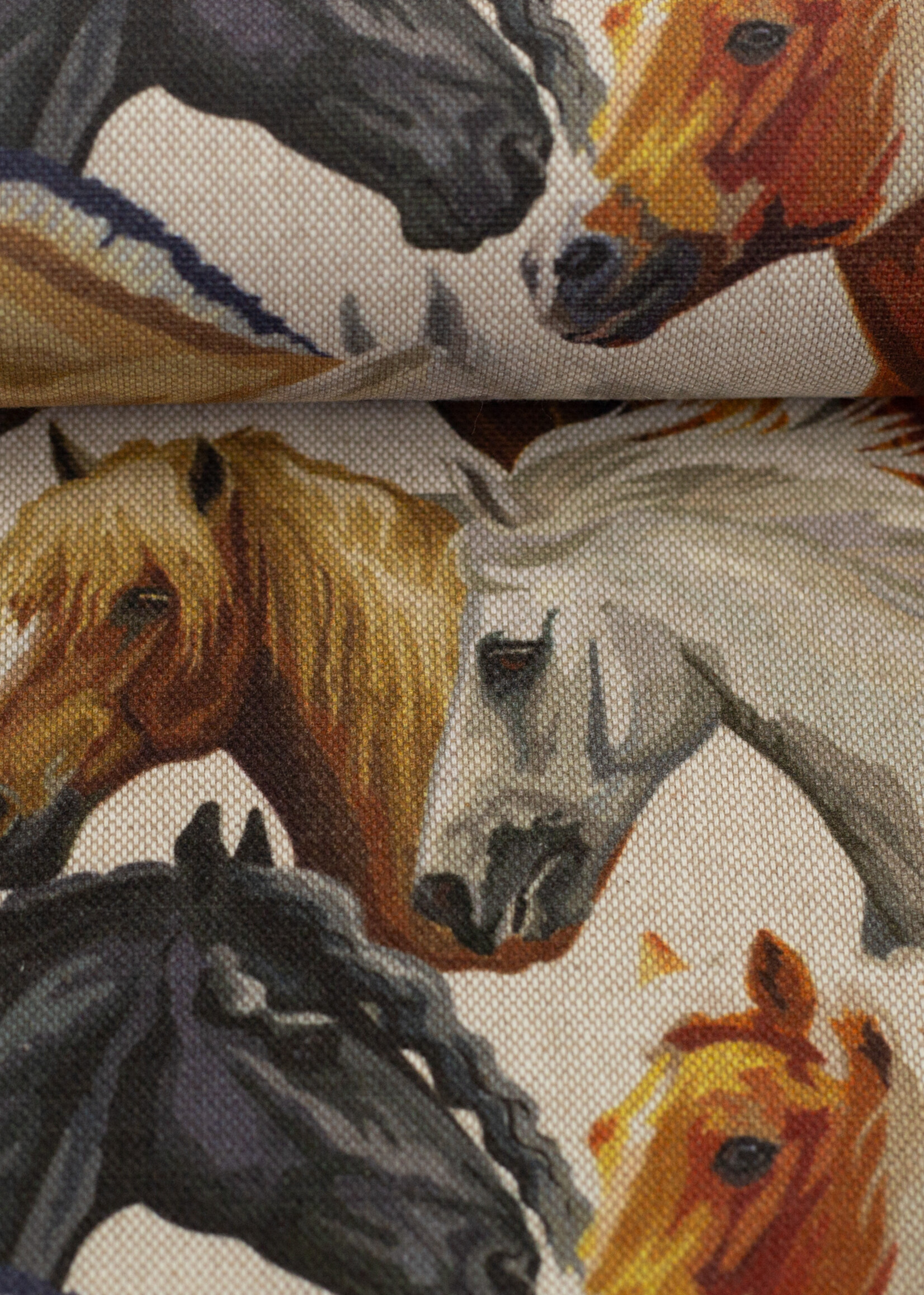 ° Stof Canvas - Horses