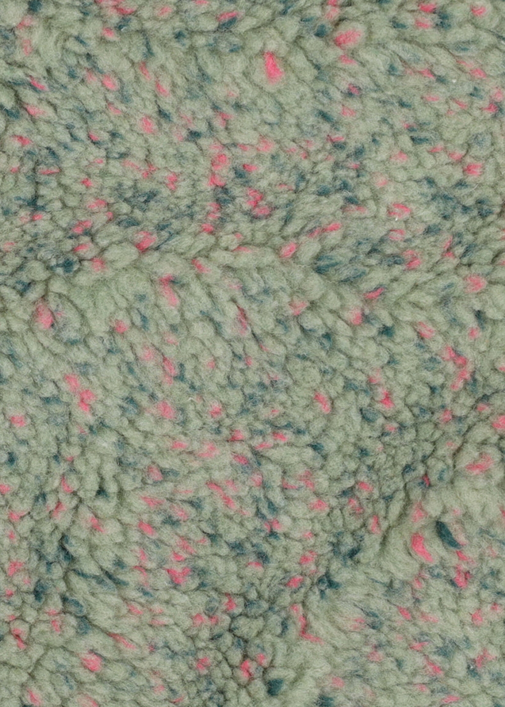Poppy ° Stof Teddy - POPPY - Speckles Green & Pink