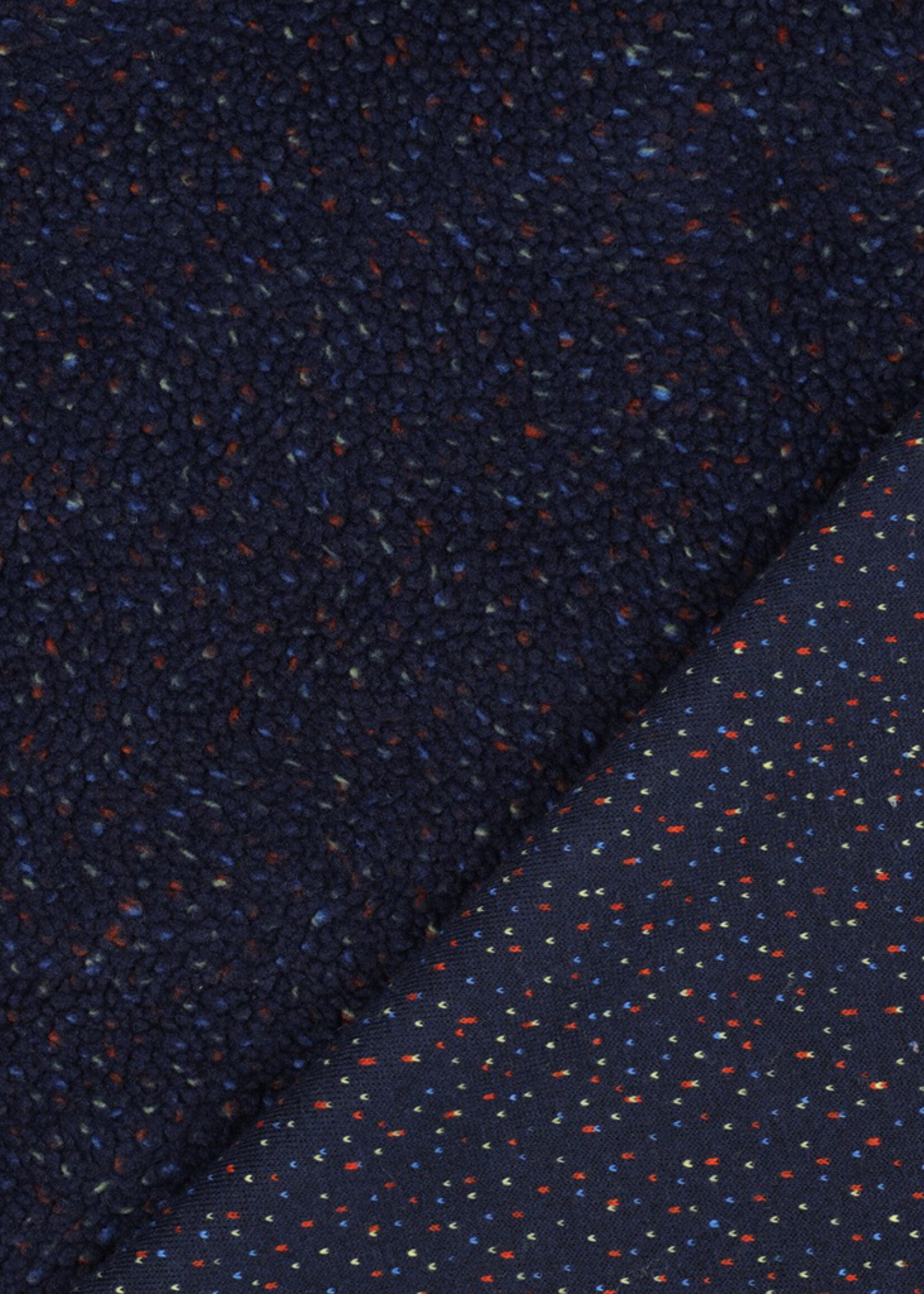 Poppy ° Stof Teddy - POPPY - Speckles Blue