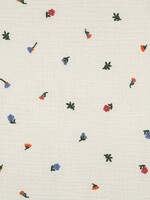 ° Stof Double Gauze - Embroidery - Flowers