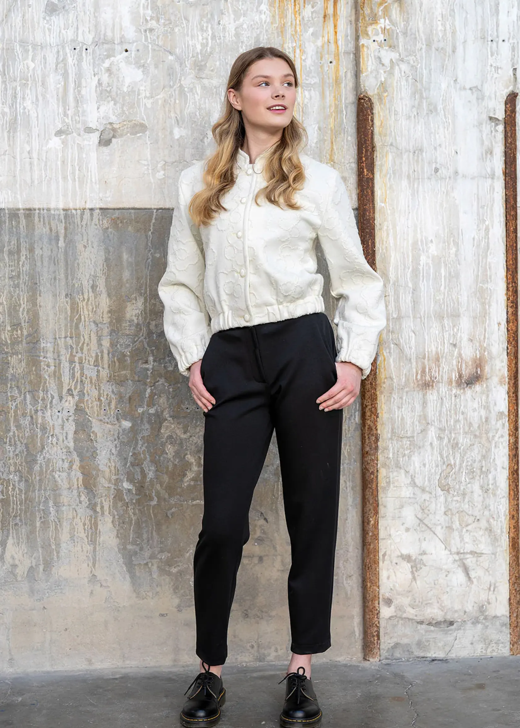 ° Stof Heavy Knit - Gebroken Wit