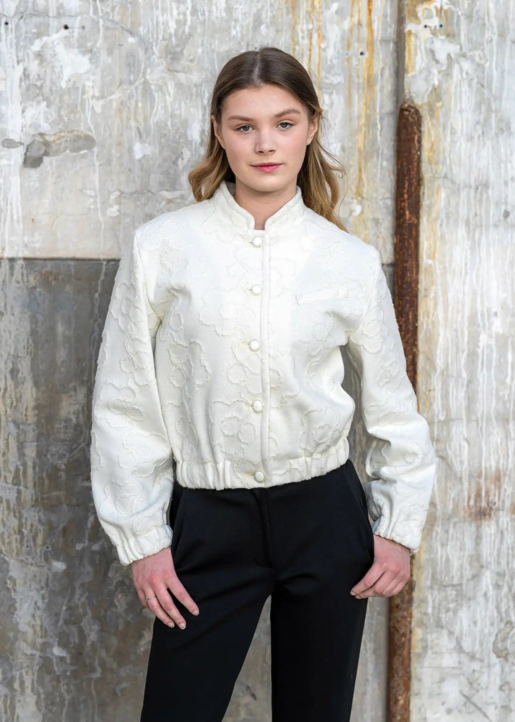 ° Stof Heavy Knit - Gebroken Wit