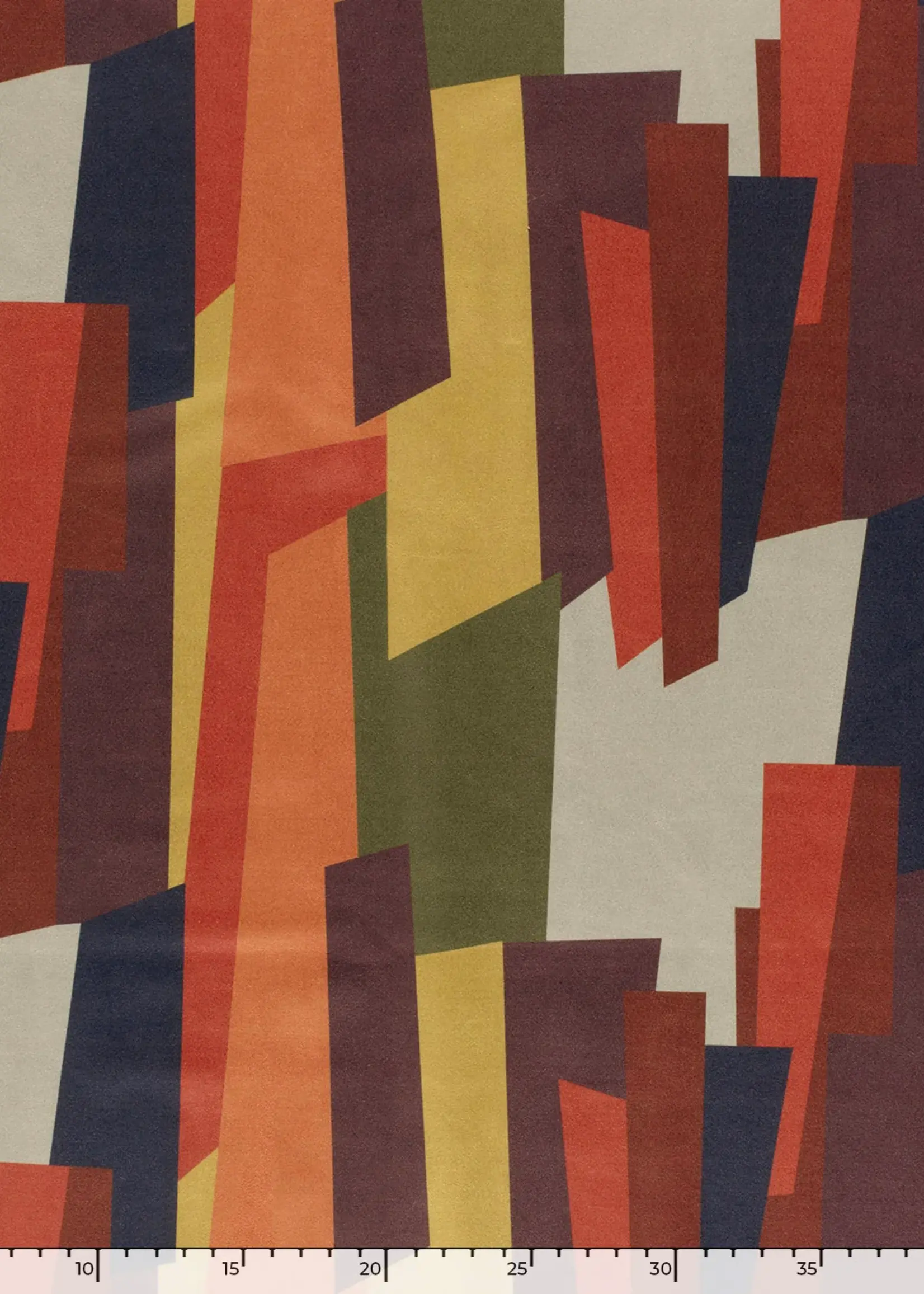 °. Stof Suede - Blocks - Brique