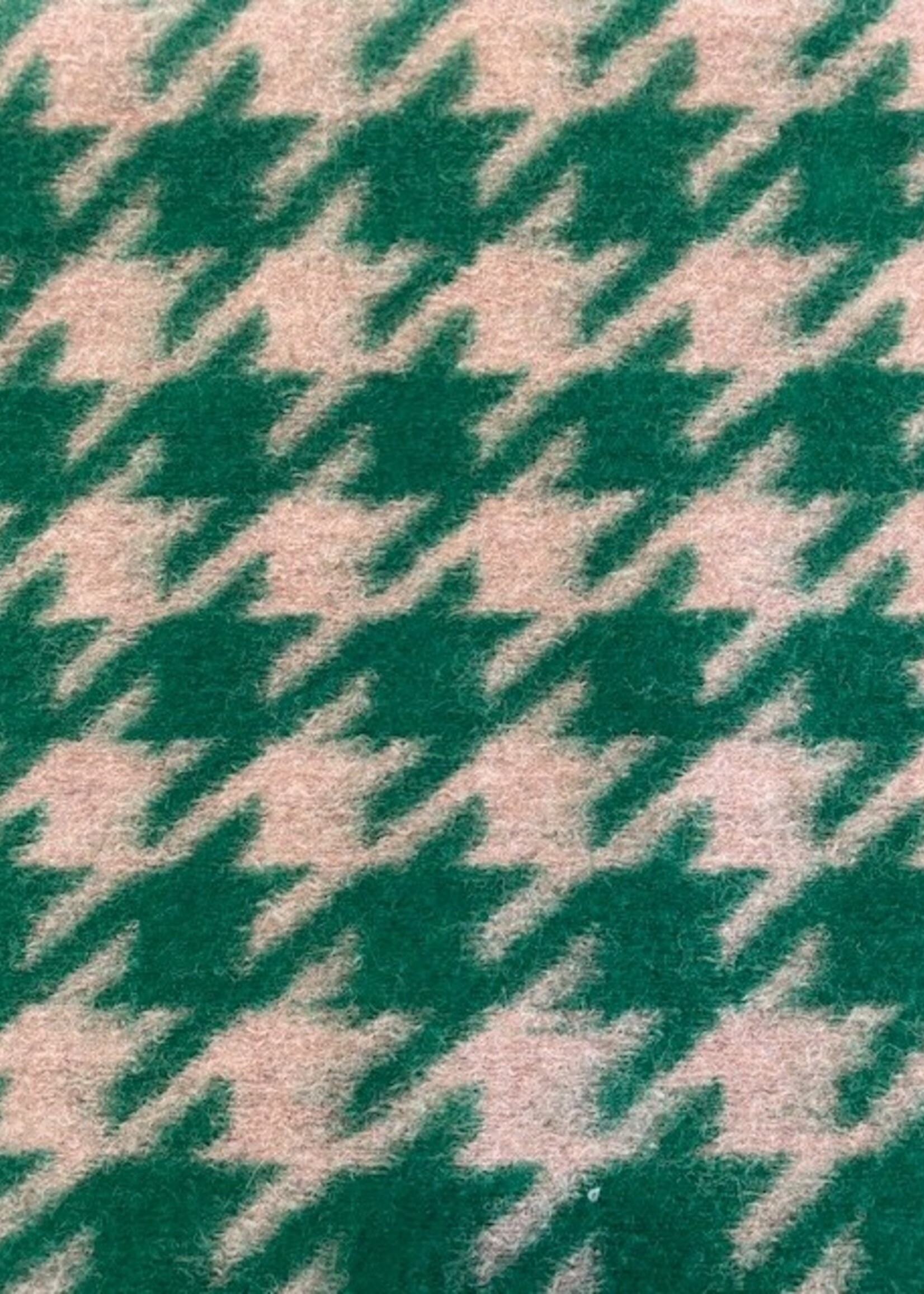 ° Mantel/Truienstof - Pied de Poule - Groen