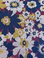 Katia ° Stof Brocade - Flowers - Blue & Purple