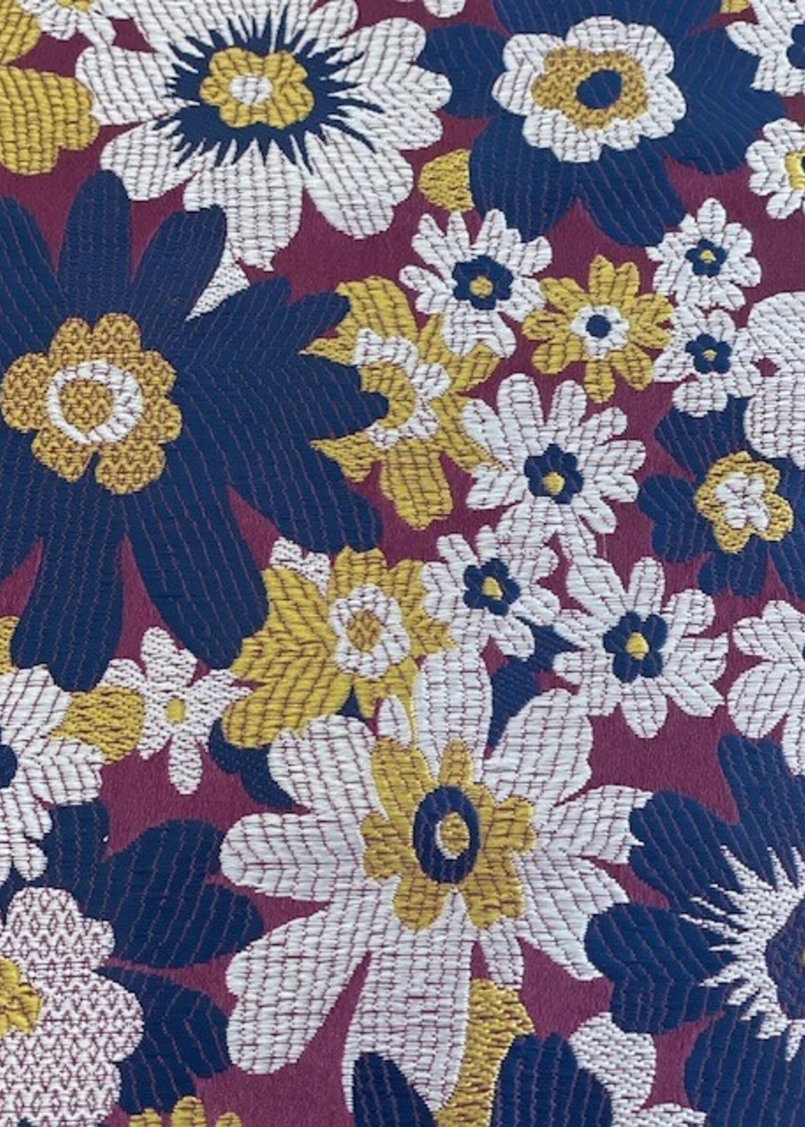 Katia ° Stof Brocade - Flowers - Blue & Purple