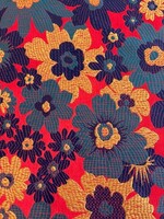 Katia ° Stof Brocade - Flowers - Red & Green