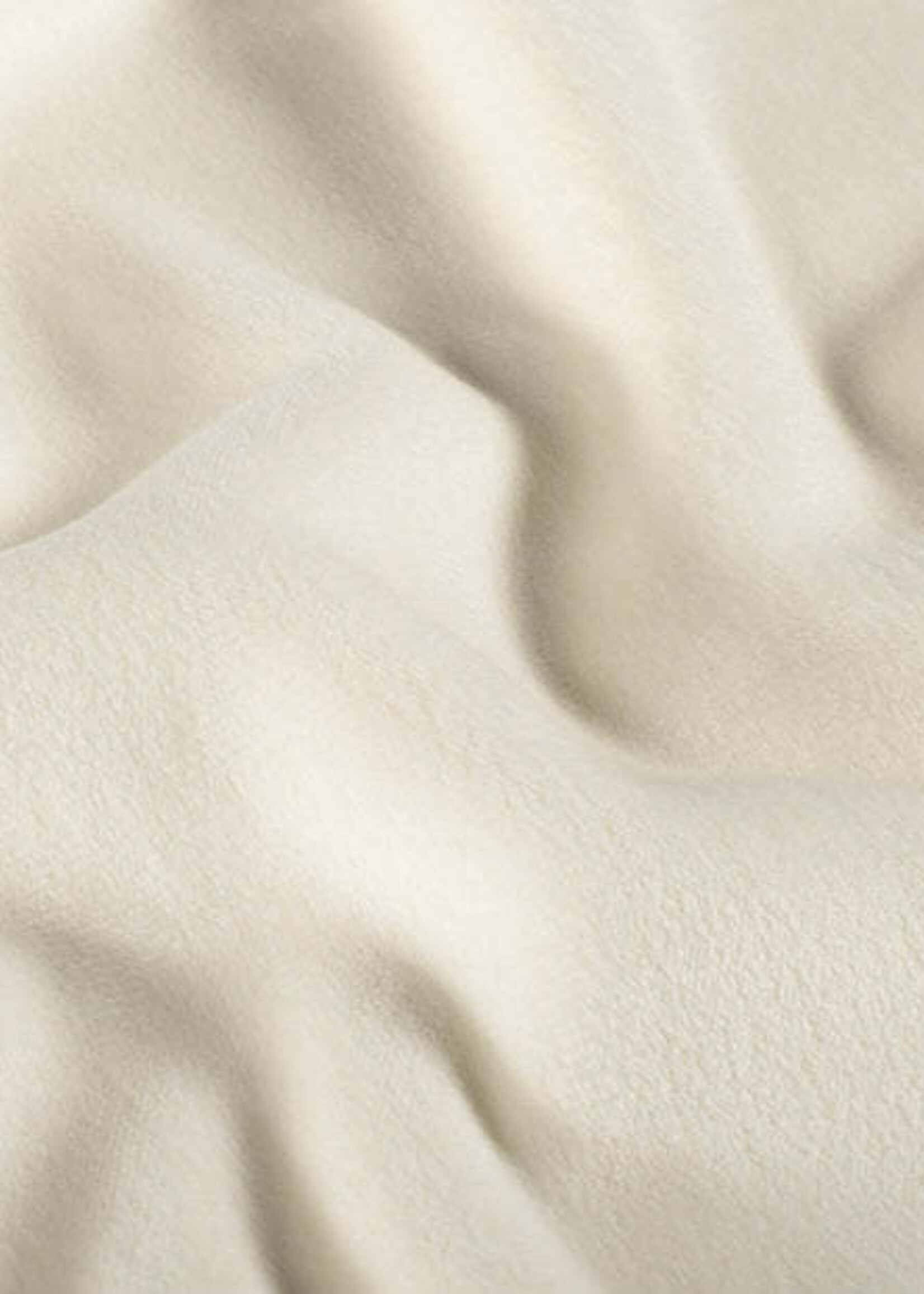 ° Stof Velvet Fleece (double face) - Gebroken Wit