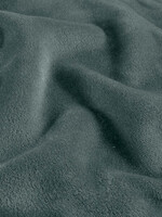 ° Stof Velvet Fleece (double face) - Staalblauw