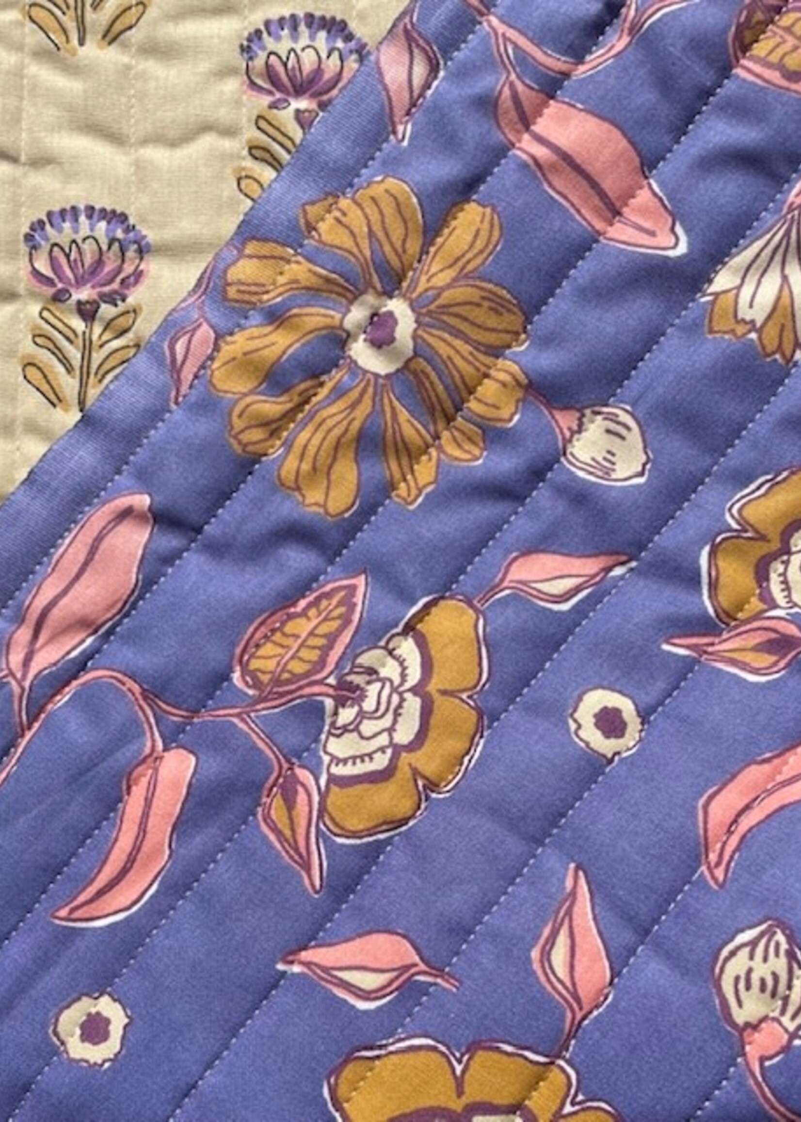 ° Stof Gewatteerd Quilted - Double Face - Flowers