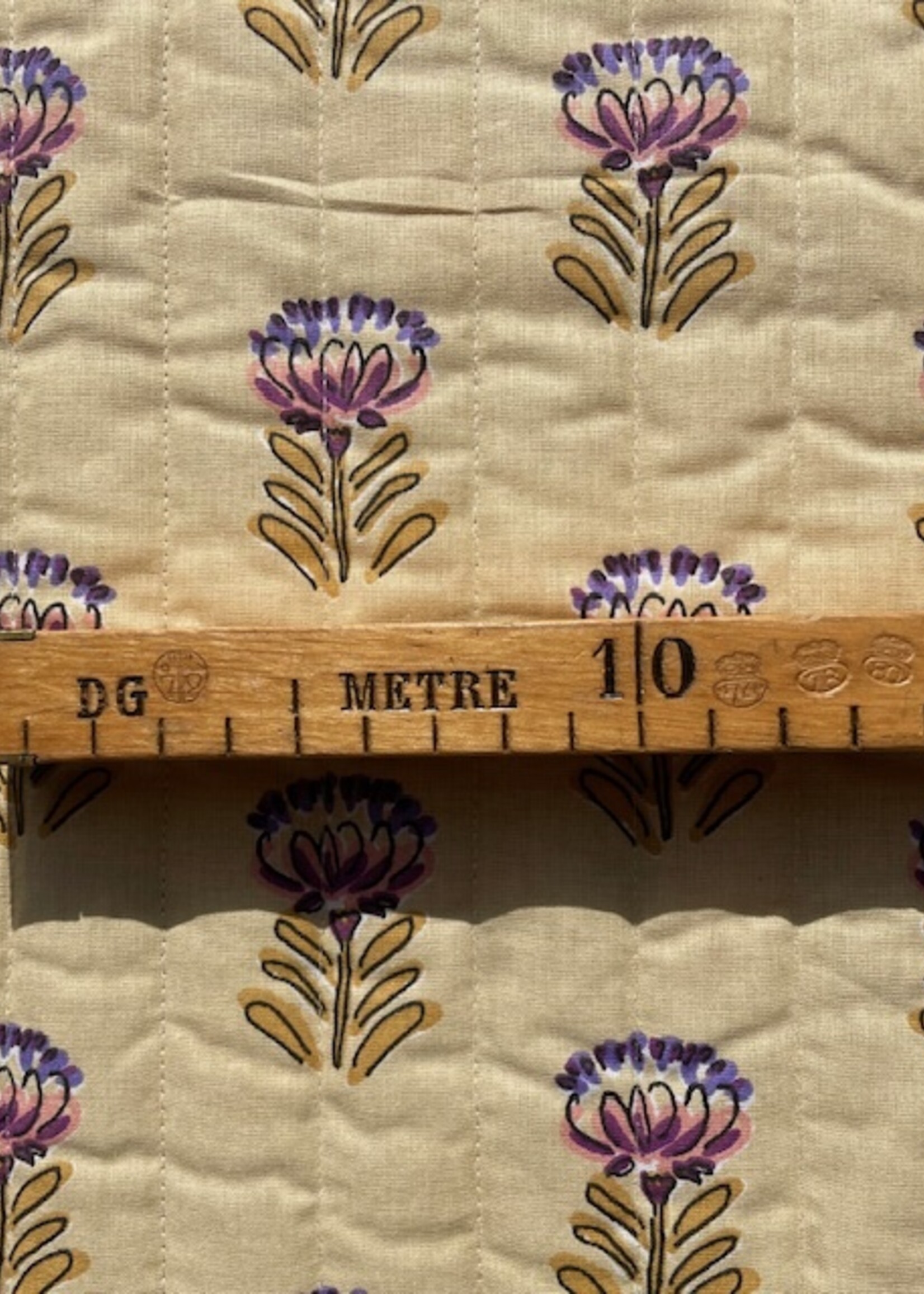 ° Stof Gewatteerd Quilted - Double Face - Flowers