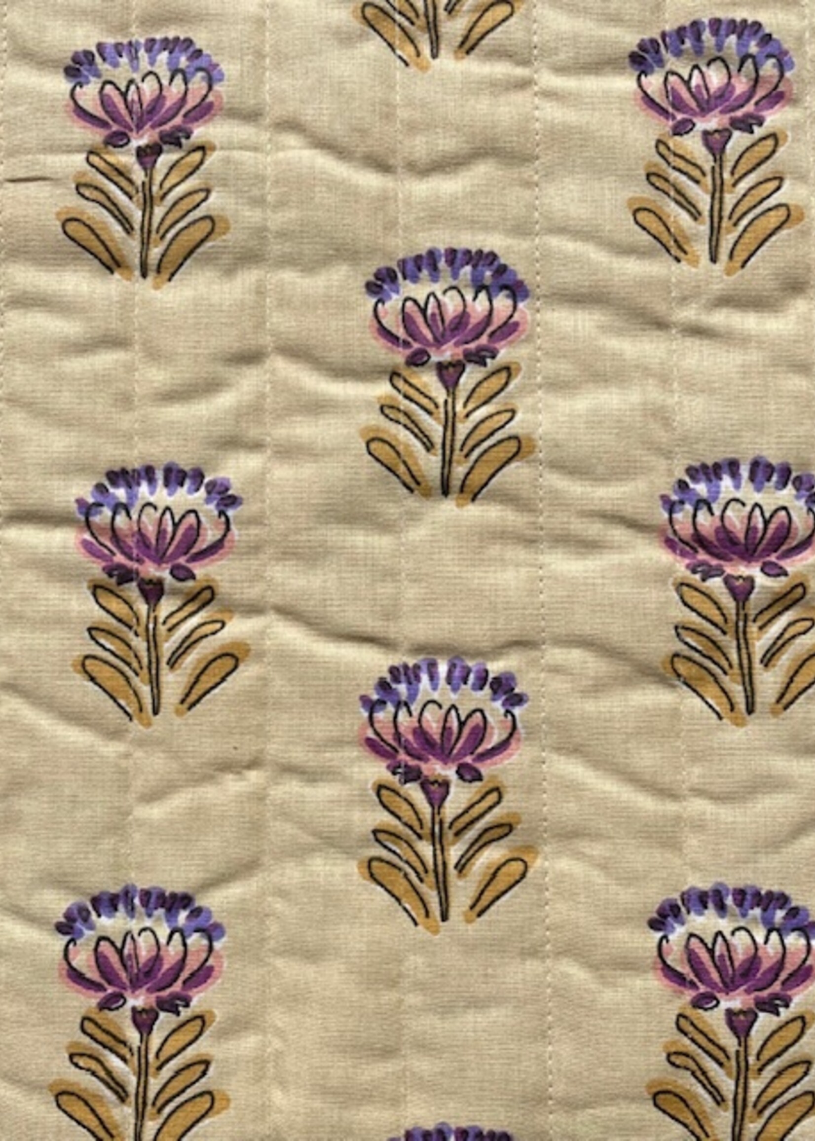 ° Stof Gewatteerd Quilted - Double Face - Flowers