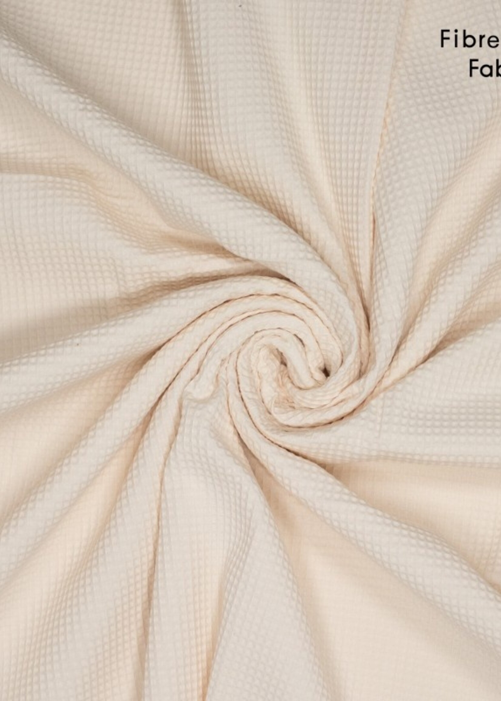 Fibre Mood ° Stof Wafelkatoen - FIBRE MOOD - ELIF/CARMEL - Licht Beige