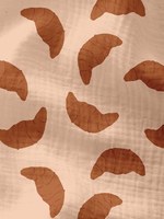 ° Stof Tetra Double Gauze - Croissants