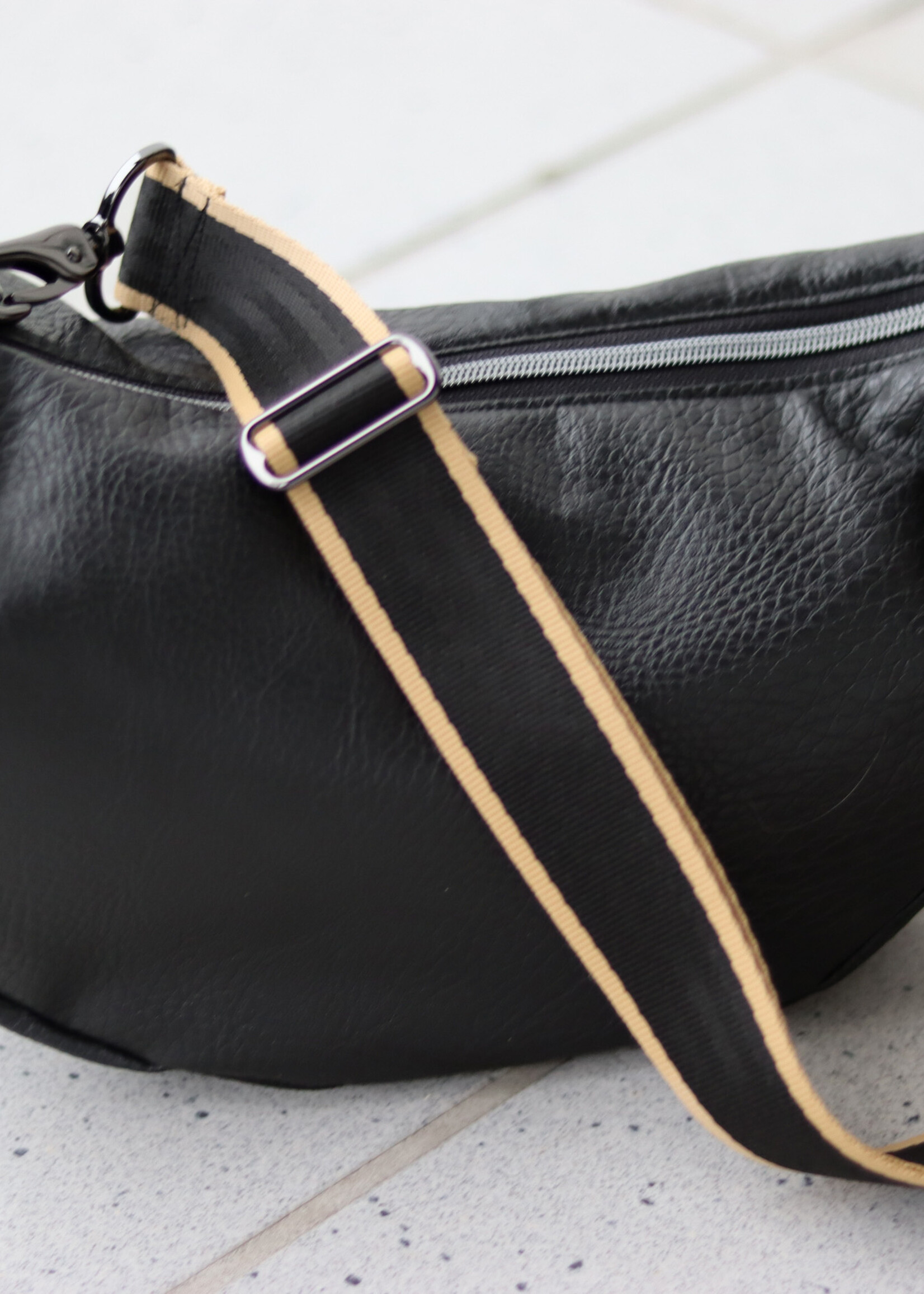 ° Stof Kunstleder / Faux Cuir / Fake Leather - Zwart