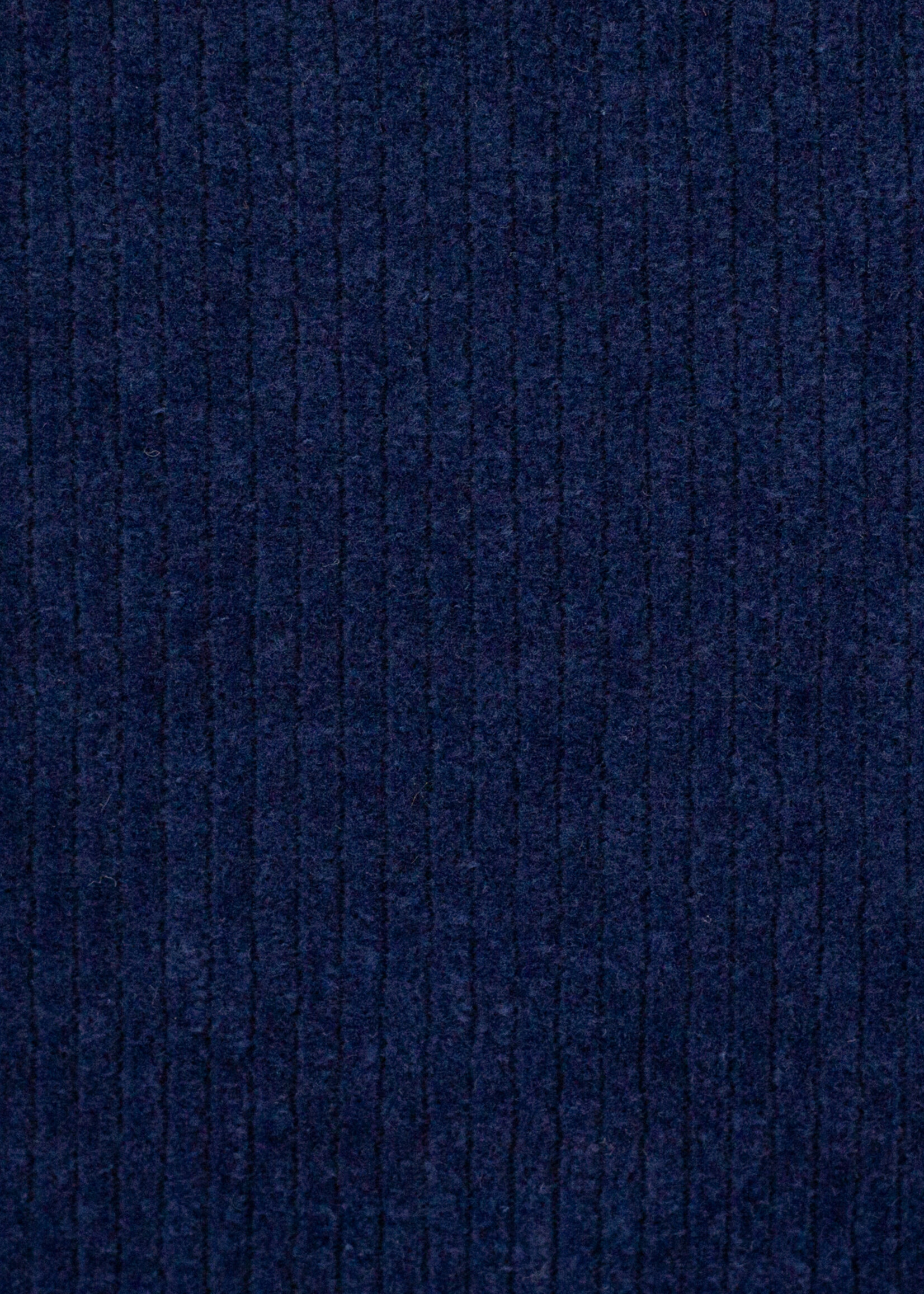 ° Stof Stretch Ribvelours / Corduroy (tricot) - Donkerblauw