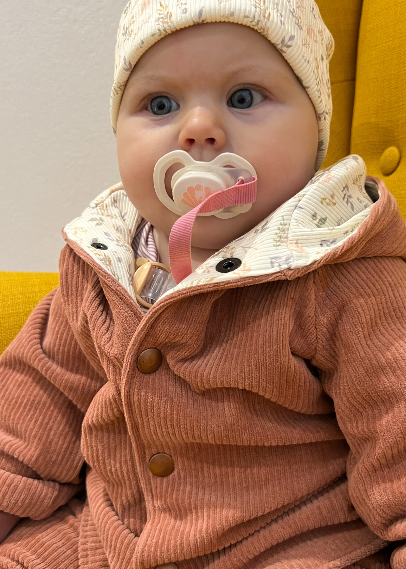 ° Stof Stretch Ribvelours / Corduroy (tricot) - Terra Roze