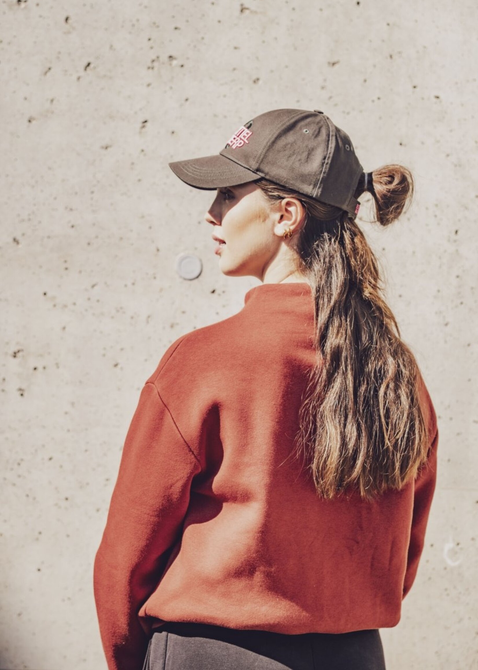 Fibre Mood ° Stof Jogging Sweater - FIBRE MOOD - CRUZ - Roest