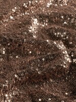 ° Stof Tricot met Pailletten - Rosé Goud