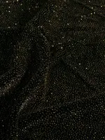 ° Stof Tricot - Glitter Lurex - Black & Gold