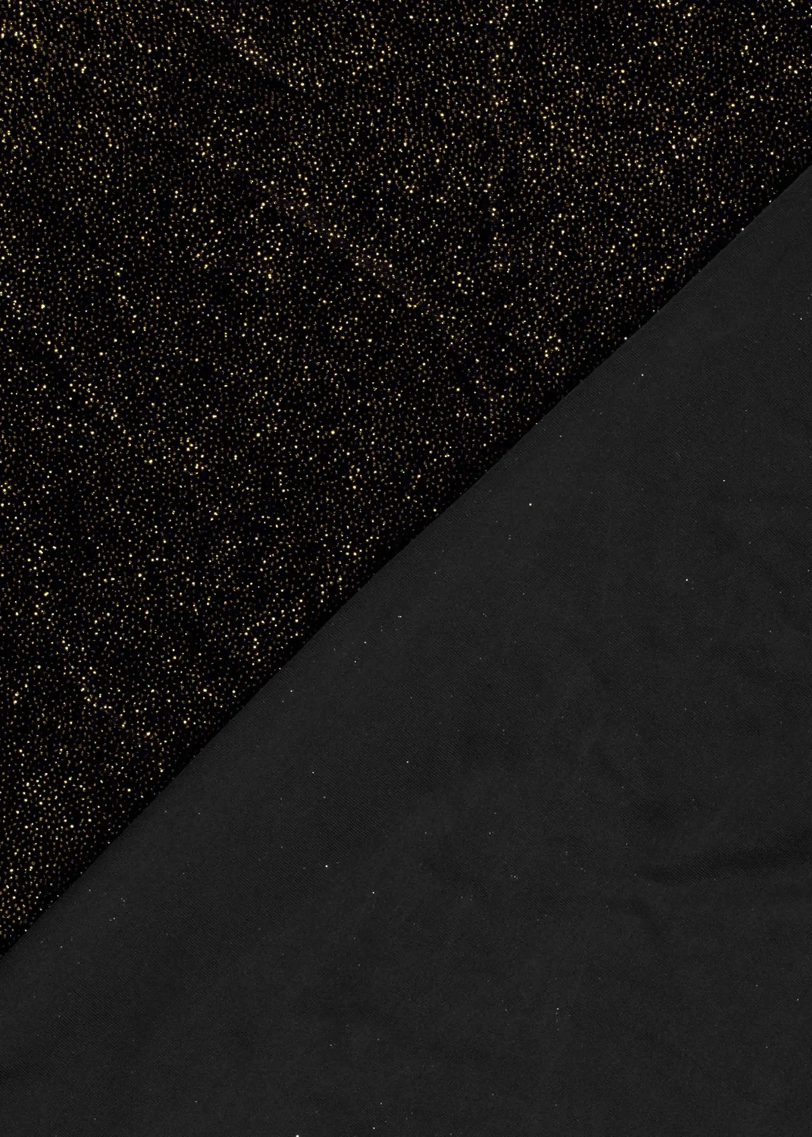 ° Stof Tricot - Glitter Lurex - Black & Gold